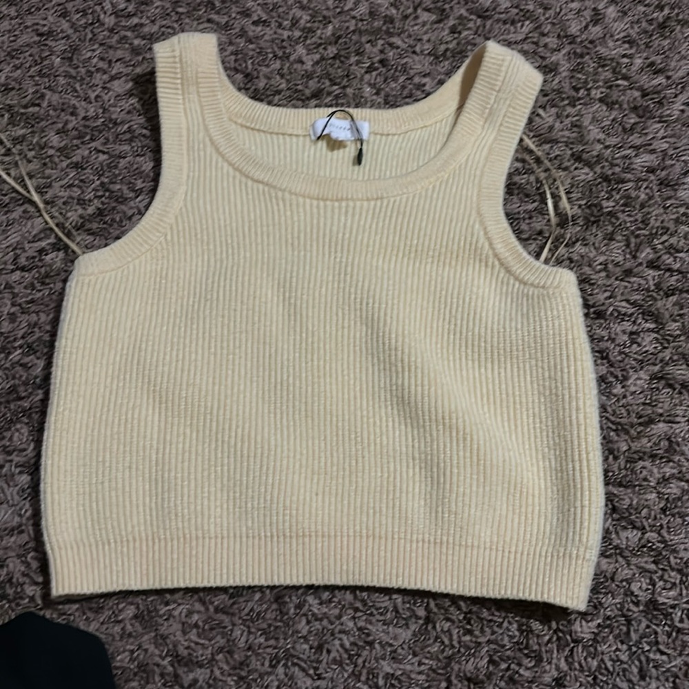 Sweater tank top